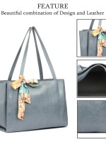 Durable,thunder gray nesh everday tote bag, large capacity made with dense thread and exquisite workmanship