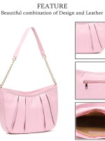 THINK PINK | PLEATED VEGAN HANDBAG, A stunning fusion of style, sustainability, and functionality.