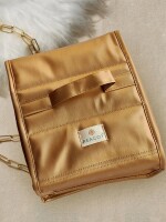 Peacoy,Golden Travel Jewellery Organiser, Jewelry Storage Bags for women for Earrings, Rings, Bracelet With 2 Transparent Pouches,