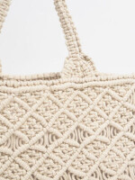 MACRAME Handmade Straw Bag Travel Beach Fishing Net Handbag Shopping Woven Shoulder Bag for Women