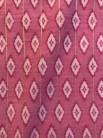 Pink lurex viscose chanderi  with unique hand screen printing dress material