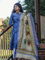 Traditional madhubani cotton dupatta