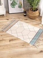 Home decor stylish beautiful print 100% cotton soft doormat