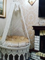 Macrame Boho Flower Swing Hammock Chair for Adults & Kids TOPW13