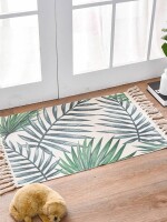 Stylish leaf design beautiful doormats for different areas of home