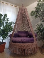 Macrame Butterfly Boho Swing Hammock Chair for Adults & Kids TOPW13