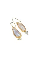 Baroque pearl beautiful dangle earrings