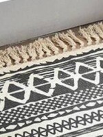 Zig Zag design 100% cotton doormats for different areas of home