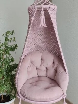 European Macrame swing ,  Gracefull and Beautiful for your rich and modern Home!