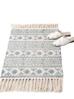 Decorative beautiful design 100% cotton doormats for Indoor\Outdoor