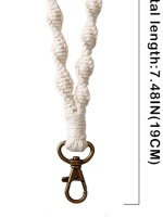 Soft Macrame Keychain Boho Handmade