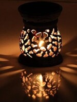 MBSC Natural Stone Aroma Burner Oil Diffusers Home Decor 1 Tea Light Candle