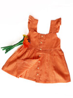 Soft cotton adjustable button frock for little princess