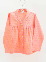 Salmon orange 100% cotton girls nightwear