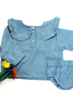 Frill collar co-ord set for babies