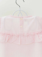 Umbrella pink 100% cotton girls top