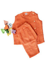 Soft cotton short kurta pajama set for little babies