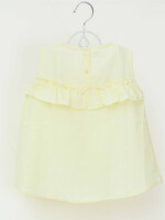 Yellow 100% cotton adorable umbrella top for girls