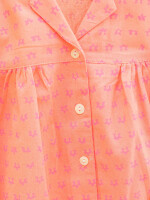 Salmon orange 100% cotton girls nightwear