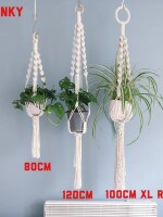 Chunky Macrame Plant Hanger / Spiral Crown / 3 sizes / Handmade Hanging Planter