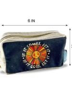 Black Modern Sun Utility Pouches Set of 3