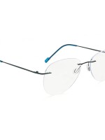 Rimless aviator computer glasses for men and women