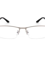 Elegant square specs for men women | blue light blocking | computer glasses | metal half rim frame