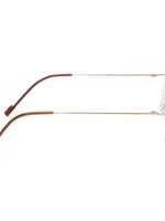 Rimless round computer glasses for men women