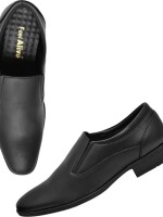 Lightweight| Comfort| Outdoor| Synthetic Leather| Formal Shoes| Slip On For Men  (Black)