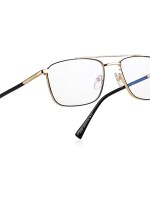 Rectangular blue block full rim men women spectacle frame