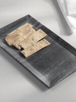 Grey Marble Serving, venity Tray, Cheese Platter to Presenting Main Courses, Wines or Desserts (16"X9")