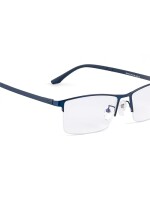 Elegant square specs for men women | blue light blocking | computer glasses | metal half rim frame