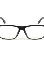 Blue block rectangular full rim men women spectacle frame