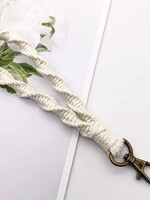 Soft Macrame Keychain Boho Handmade