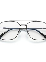 Square blue block full rim men women spectacle frame