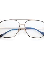 Square eyewear|blue ray blocking | computer glasses | metal frame for men and women