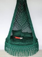 Macrame Swing Hammock Chair for Adults & Kids Large with 2 Pillow and Mattress