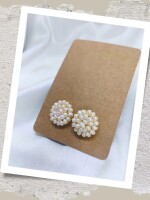 Beautiful rice pearl studs