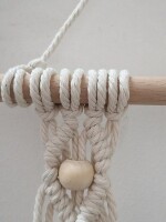 Macrame Wall Hanging Shelf Cotton Rope TOPS-11