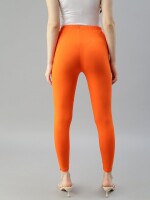 Soft and stylish orange cotton legging