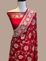 Elegant Georgette Silk Saree – A Perfect Blend of Style and Grace