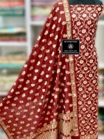 Regal Banarasi Semi Katan Suit - Three Piece Ensemble