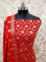 Regal Banarasi Semi Katan Suit - Three Piece Ensemble