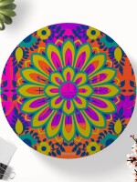 Vibrant Flower Round & Square Coasters Set of 6