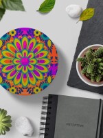 Vibrant Flower Round & Square Coasters Set of 6