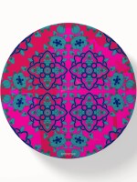 Delightful Flower Motif Round & Square Coaster Set of 6 Pcs