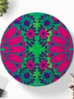 Blooming Flower Round & Square Tea Coaster Set of 6