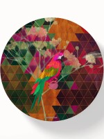 The Parrot Designer Round & Square Coaster Set of 6