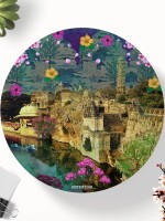 Rajasthani Heritage Fort Table Coasters Set of 6 Pc
