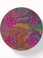 Shekhawati Ele Round Table Coasters – Set of 6